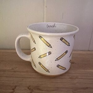 Market finds teach Pencil Pattern Ceramic Mug